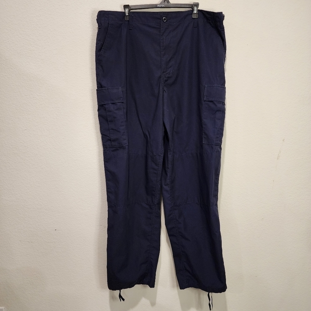 TruSpec Navy Blue Tactical Pants Cargo Pockets Size XL Long EMS